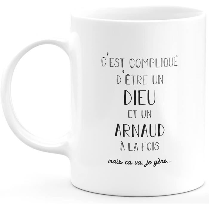 Mug Cadeau Arnaud Dieu Arnaud Cadeau Prenom Personnalise Anniversaire Homme Noel Depart Collegue Ceramique Blanc Ceramiq Cdiscount Puericulture Eveil Bebe