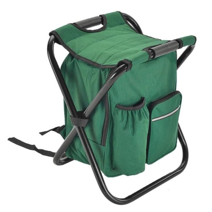 2 En 1 Chaise De Pêche Sac à Dos Multi-fonction