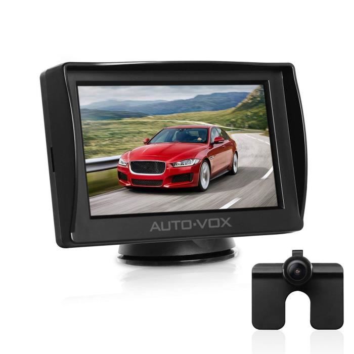 Cam/éra Etanche avec 6 LEDs /& 4,3 Moniteur Bonne Vision Nocturne AUTO-VOX M1 Pro Cam/éra de Recul HD /à Deux Fils Connexion