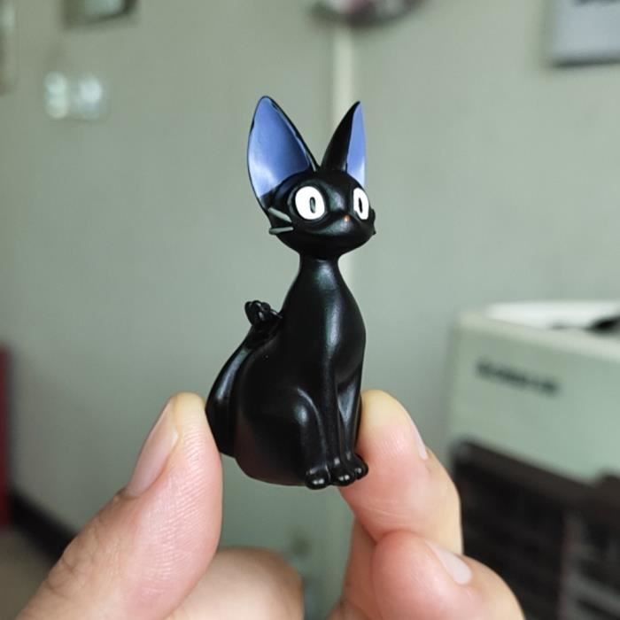 Statue deco,Figurines de chat noir,jouets de Studio Ghibli,Service