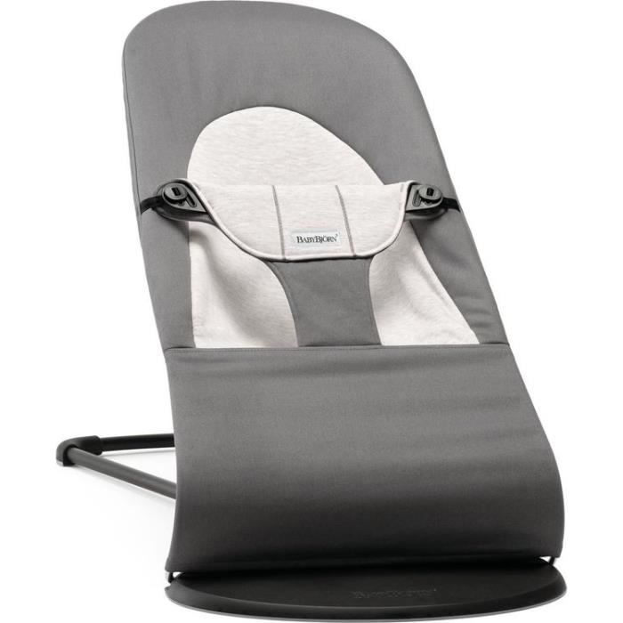 BabyBj&ouml;rn Transat Balance Soft tiss&eacute;  Jersey gris fonc&eacute; gris
