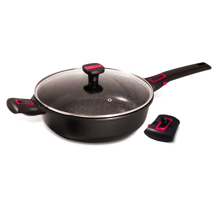Sauteuse avec couvercle granit Pro céramique 28 cm - Baumalu