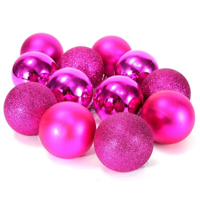 Decoration De Noel Belle Boule De Noel Rose Rouge Boule De Decoration De Famille Brillante Decoration De Vacances Achat Vente Boule De Noel Cdiscount