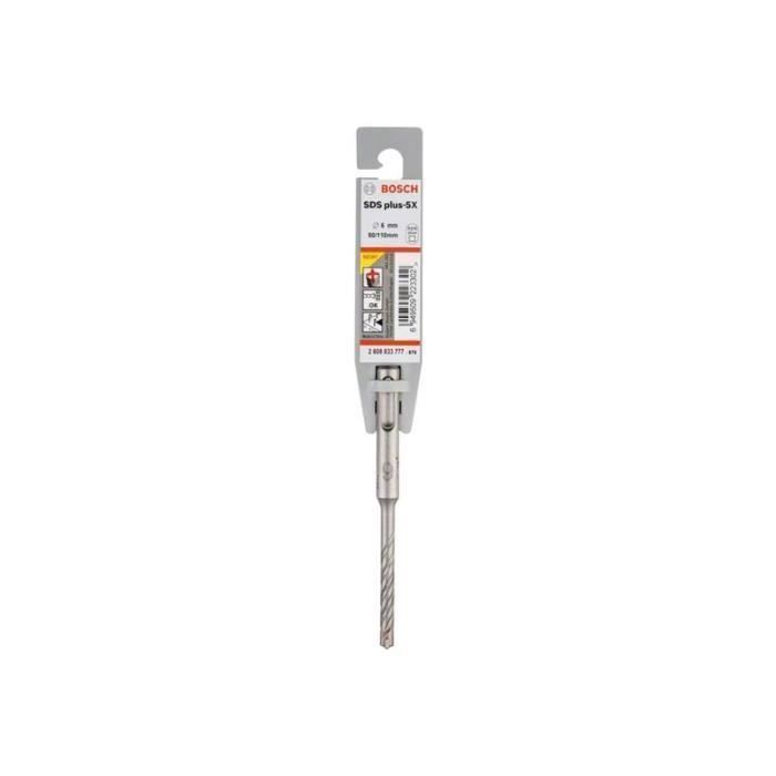 Foret béton SDS+ 4 taillants 5 X Pro Ø6 x 110 mm BOSCH