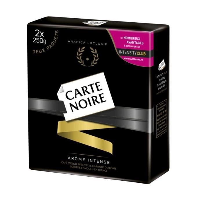 CARTE NOIRE Café moulu - Arôme intense 2x250g - Cdiscount Au quotidien