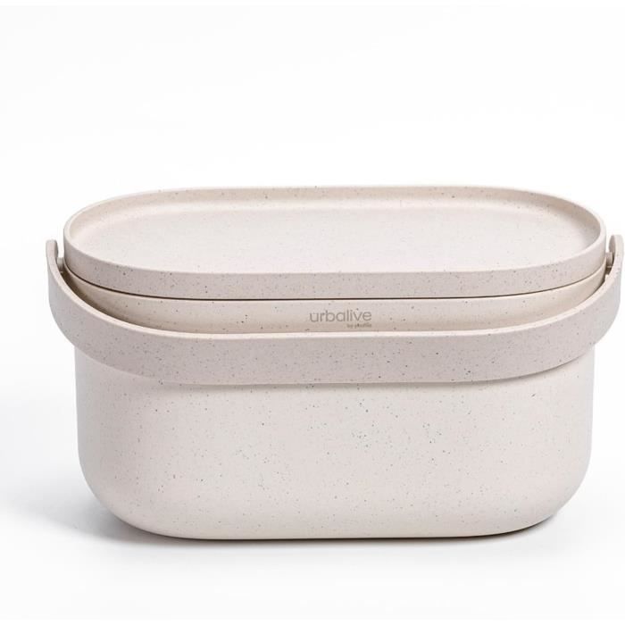 Poubelle Compost Cuisine Urbalive 4L - Design Marc De Café, Sacs Biodégradables Inclus