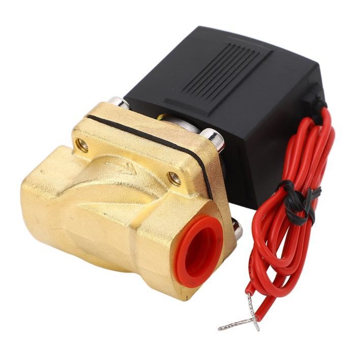 Électrovanne 2 Voies Normalement Fermée 12V DC, Filetage G1/4, Muette Et Sans Huile - Pour Air Ou Gaz