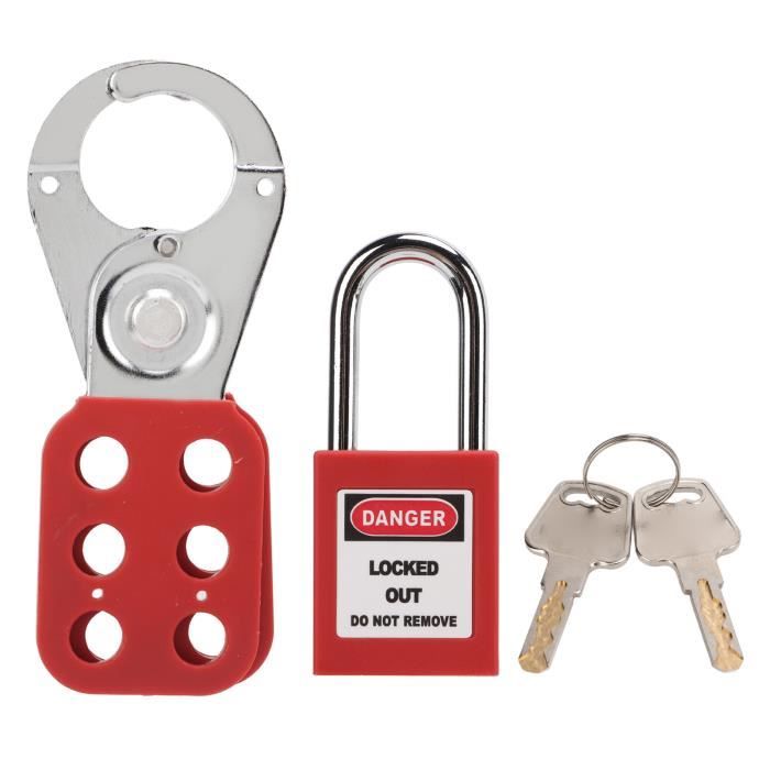Drfeify Insulated Lock Hasp, Lockout Tagout Hasp Rustproof with 38mm/1 ...