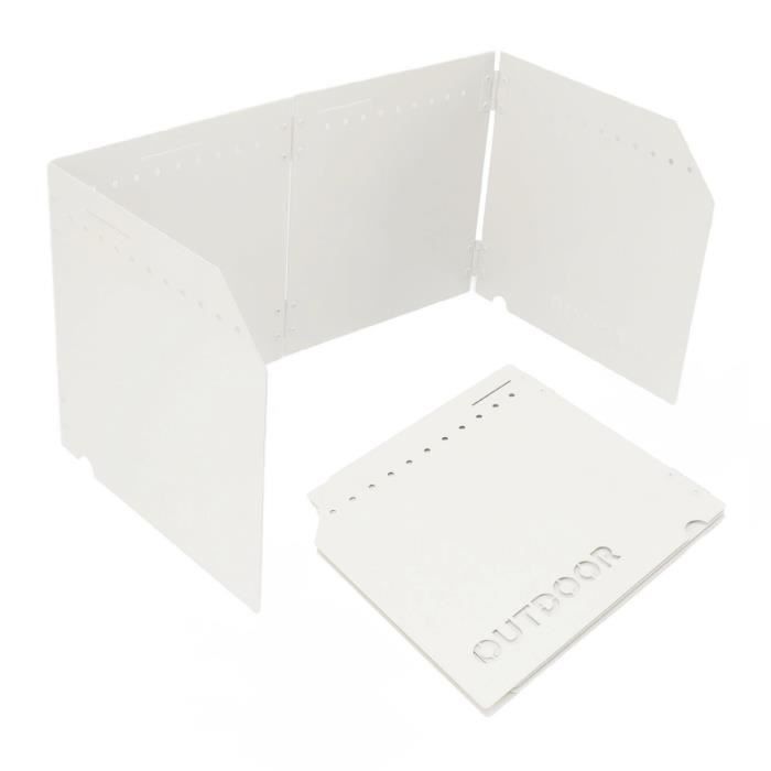 Pare-vent Pliable Pour Réchaud De Camping - En Fer Galvanisé, 40/50/60x120 Cm, Résistant à 200°C, Avec Sac De Rangement | Kdkskss - 12