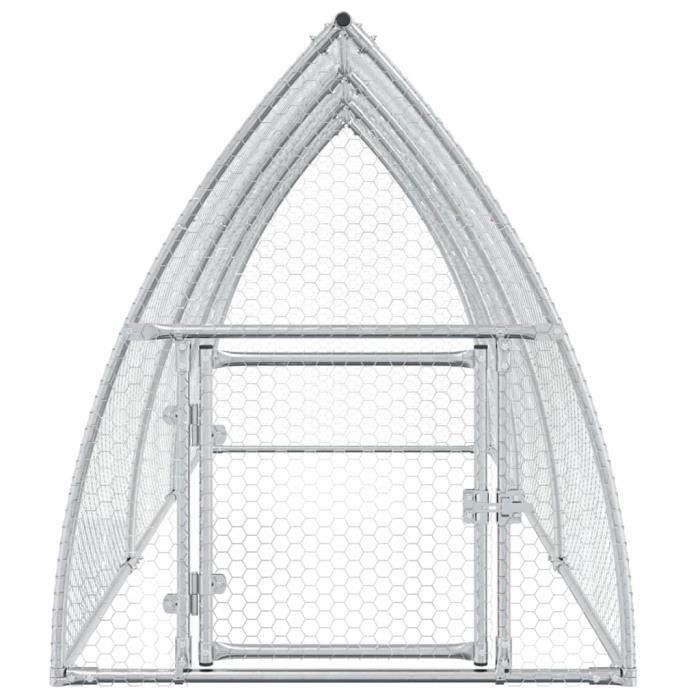Meilleurs prix pour Cage pour poules - KO - 300x105x120 cm - Acier galvanisé - Toit résistant à l'eau - Porte avec serrure