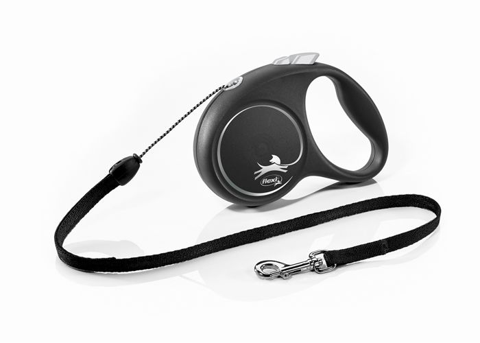Laisse enrouleur - Flexi - FU12C5-251-S-SI - 5m - Noir/Argent - Pour chiens jusquà 12kg Laisse enrouleur - Flexi - FU12C5-251-S-SI - 5m - Noir/Argent - Pour chiens jusquà 12kg