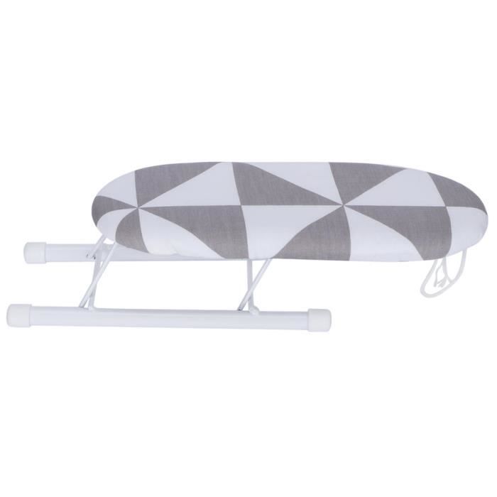 Mini Planche à Repasser Portable Pliable - Parfaite Pour Poignets, Cols, Manchettes & Voyages - Housse Lavable Gain De Place