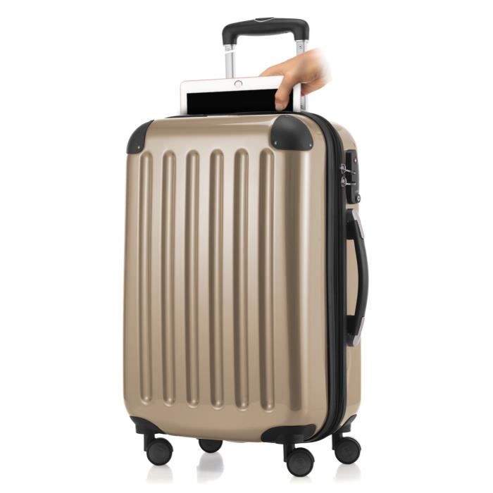 HAUPTSTADTKOFFER - Alex- Bagage à Main Cabine, Trolley Rigide avec Compartiment pour Ordinateur Portable, TSA, 55 cm, 42 L, Champ