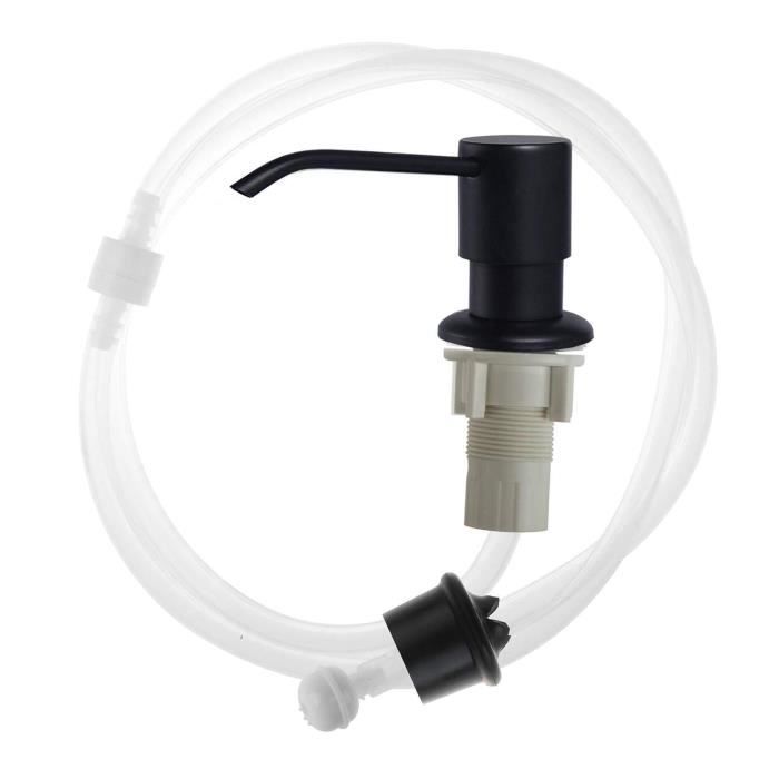 Kit De Tube Rallonge Pour Distributeur De Liquide Vaisselle - Compatible La Plupart Des éviers - Noir
