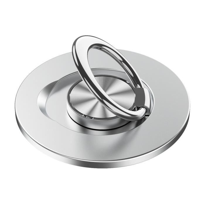Lot De 4 Anneaux Supports Transparents Pour Téléphone – Rotation 360°, Collés à L'arrière – Universel