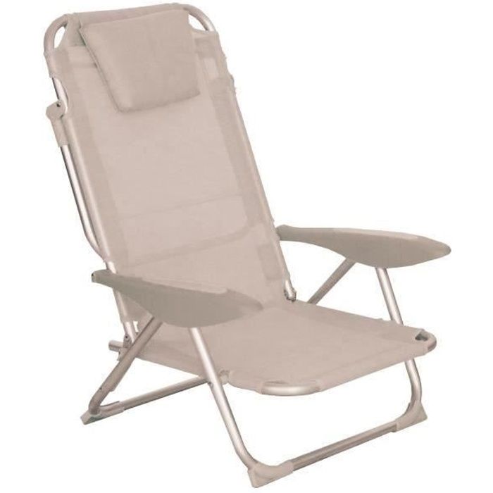 fauteuil clic clac des plages gris
