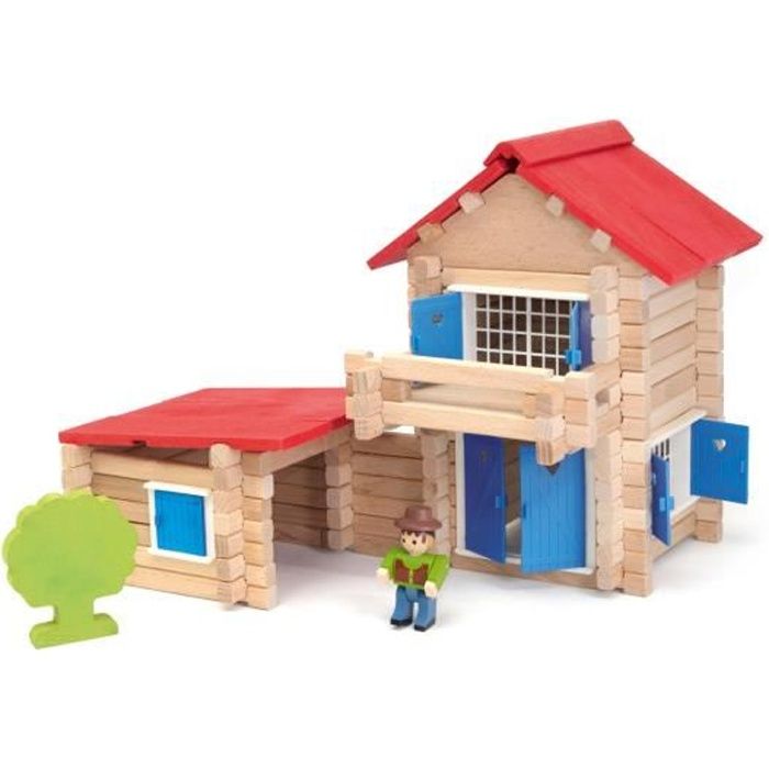 chalet en bois jouet
