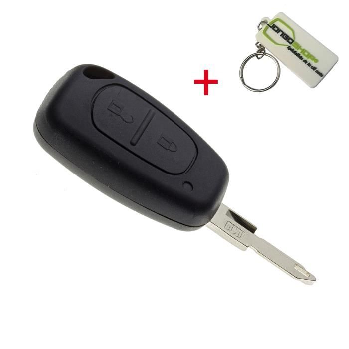 Coque De Clé Télécommande à 2 Bouton En Siicone Pour Renault Clio