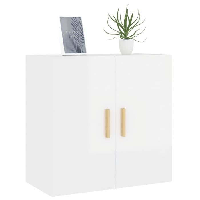Higsose Armoire Murale Chêne Fumé 60x31x70 cm Bois d'ingénierie Meuble Rangement WC Meuble Bois Meuble Suspendu Meuble Mural Armoire Bois Armoire Salle de Bain Armoire Rangement