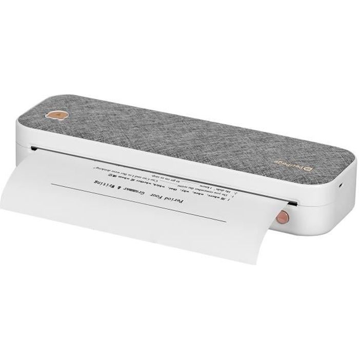 Imprimante de notes portable Imprimante détiquettes Bluetooth thermique avec papier dimpression Mini imprimante de poche à image thermique sans fil Compatible avec les smartphones Jaune 