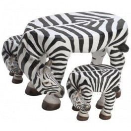 Table Et 2 Tabourets Zebre Cdiscount Puericulture Eveil Bebe