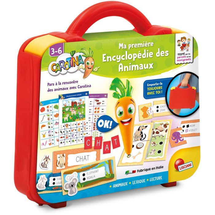 Briefcase Éducative Liscianigiochi Carotina – Animal Encyclopedia À Quiz - vue 4