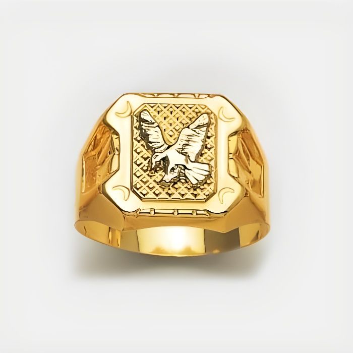 chevalière or 18 carats or jaune