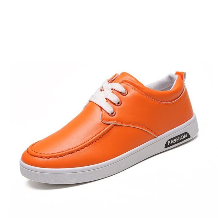 chaussures orange homme
