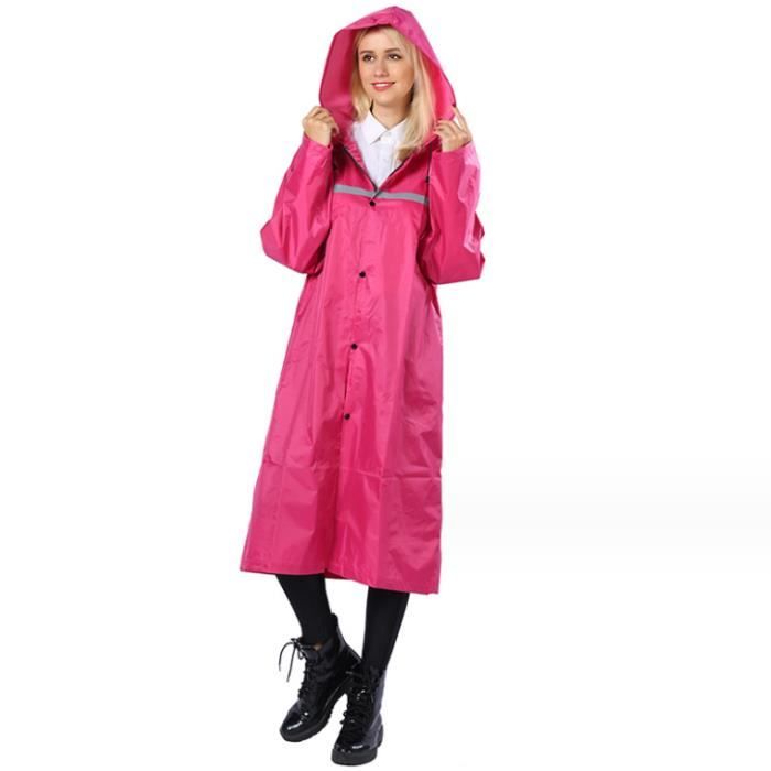 Poncho Pluie Femme et Homme - Marque - Modèle - Imperméabilité - Randonnée - Rouge