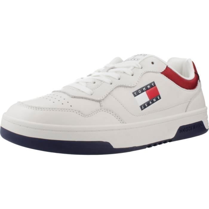 Tommy Jeans Sport > Zapatillas Hombre Modèle Chaussure Tommy Jeans Modèle Tjm Cupsole Leather Ess - Coleur Blanc