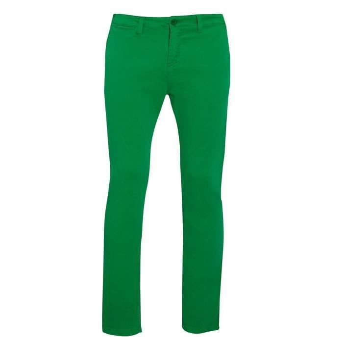 SOLS Jules Pantalon chino Homme Vert tendre Cdiscount Pret a Porter