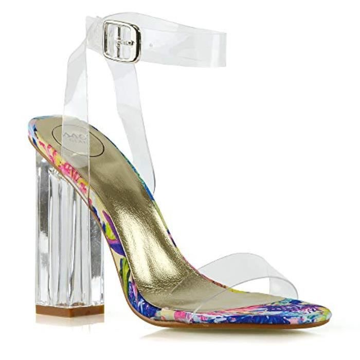 bottines talon plexiglas