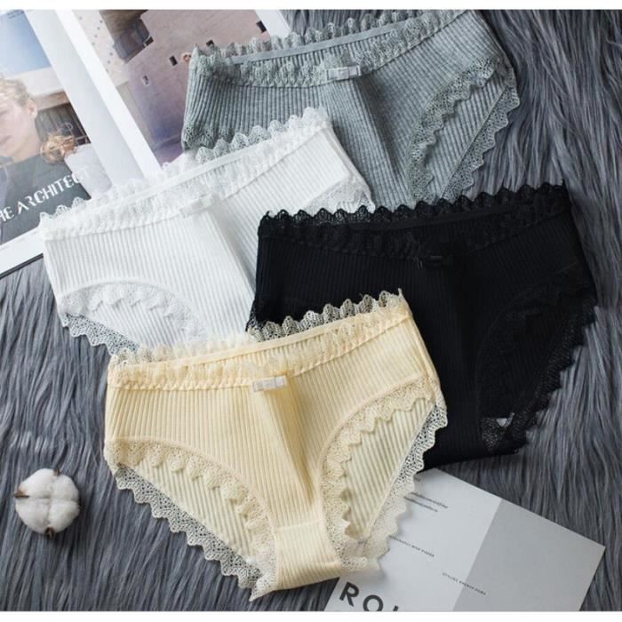 4PCS Lot culottes en coton femmes sous v tements confortables