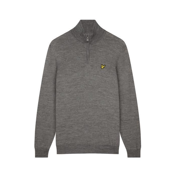 Pull polaire homme Simms grand gris marine quart zip pêche