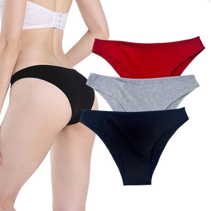 Culotte noire et rouge pour femmes