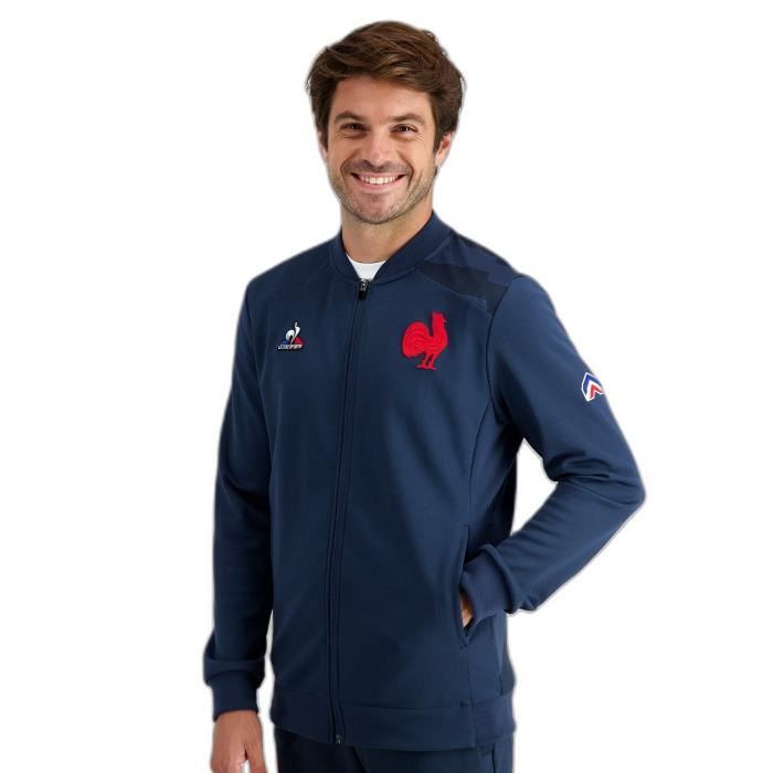 Sweatshirt zippé XV de France Presentation 2022/23 - dress blues - S