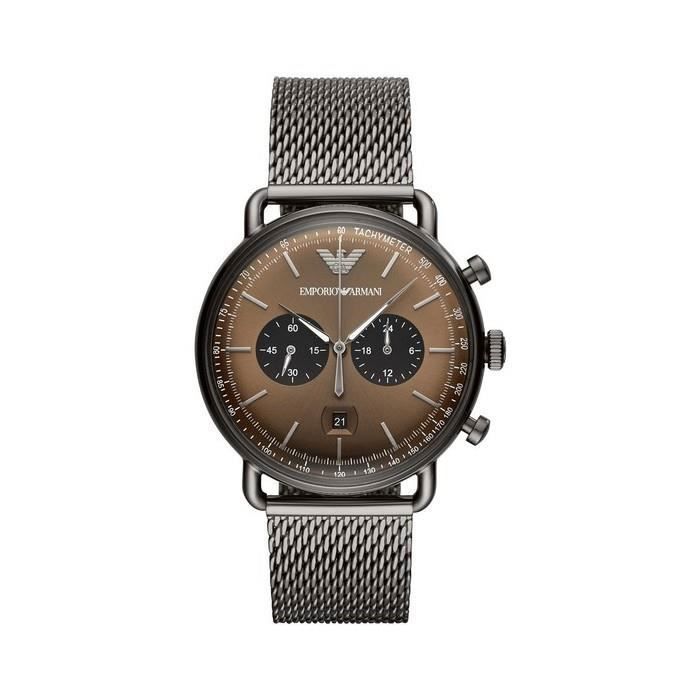 Montre Emporio Armani AR11141 acier marron