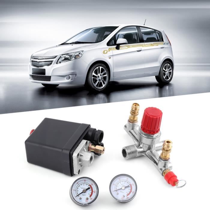 Pressostat Compresseur Avec Régulateur Et Manomètres - Débit 3000L/min, Contrôle Précis