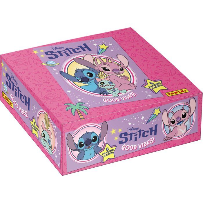 Boîte de cartes à collectionner PANINI Stitch 24 pochettes 144 cartes Cartes spéciales à collectionner - vue 2