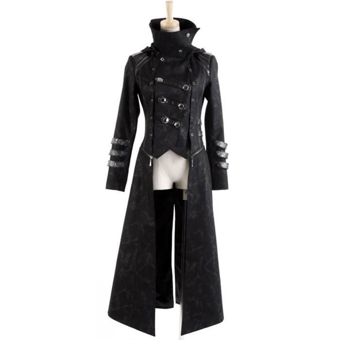 Longue veste online noir homme