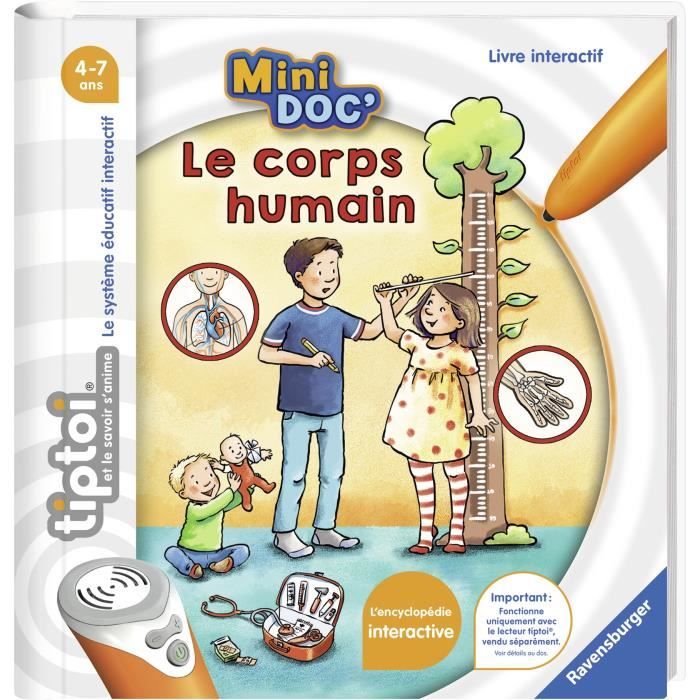 Livre électronique éducatif tiptoi® - Mini Doc' - Le corps humain -  Ravensburger - Enfant dès 4 mois - Cdiscount Jeux - Jouets