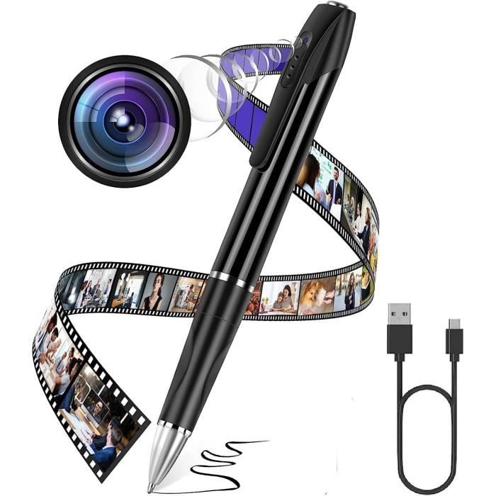 Caméra Espion Caméra Cachée Stylo 1080P Mini Caméra De Poche Avec