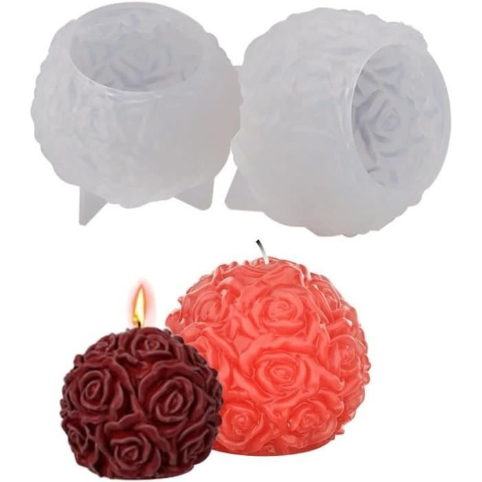 Moules En Silicone Pour Bougies De Noël - 2 Pièces (sapin Et Base) - Réutilisables, Pour Cire, Résine, Plâtre
