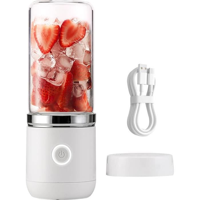 Blender Portable USB Rechargeable - 8 Lames - 450 Ml - Affichage Numérique