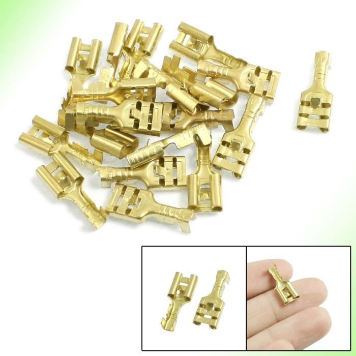 20//50//100x Cosses Isolée A Sertir Eléctrique Connecteur Femâle Terminal 12-10AWG
