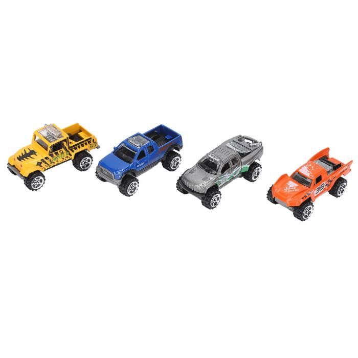 4 Roues Alliage 1/64 Pour Modèle Voiture - Pneus En Caoutchouc, Jantes Métal, Pour Customisation De Modèles Réduits, Taille Avant/arrière Différente - 6