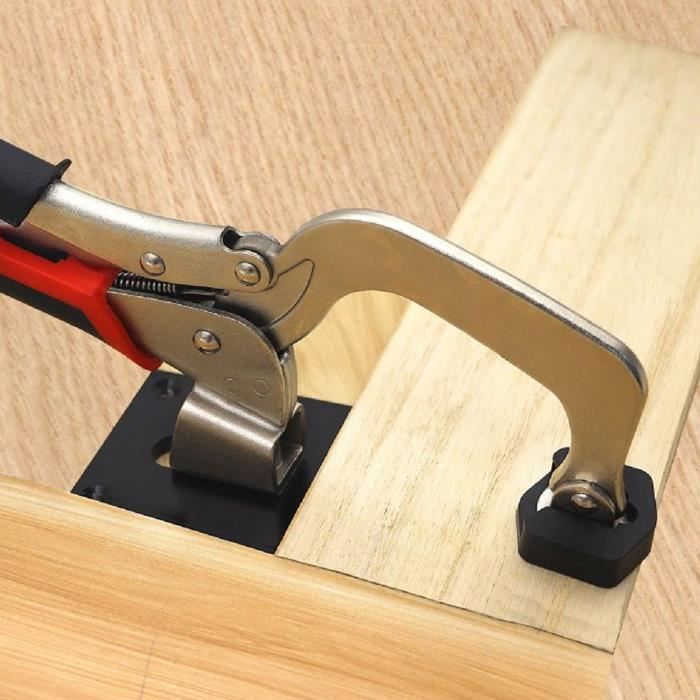 FewNvWa Pince De Maintien Rapide Pour Établi - Outil Menuiserie Bois 18mm Hauteur 205mm