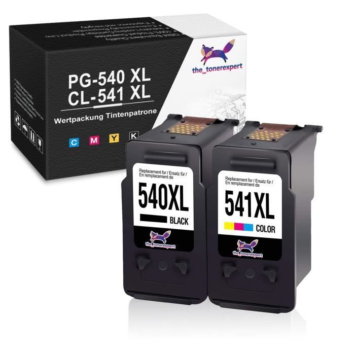 Lot De 2 Cartouches D'encre Canon PG-540 L Et CL-541 XL – Originales – Noir & Couleur