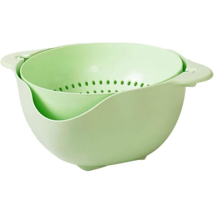 Passoire Blanche Grand Format En Plastique Durable - Diamètre 31 Cm, Hauteur 12 Cm - Pour Pâtes, Légumes, Riz - Va Au Lave-vaisselle