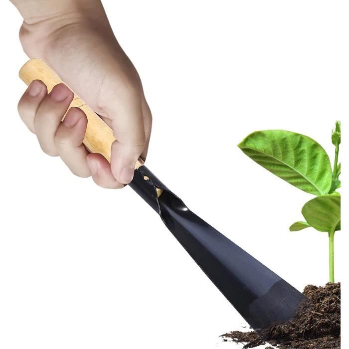 Outil Jardin Cultivateur Rotatif 2-en-1 - Manche Réglable Acier Inoxydable | Pour Aération Et Désherbage